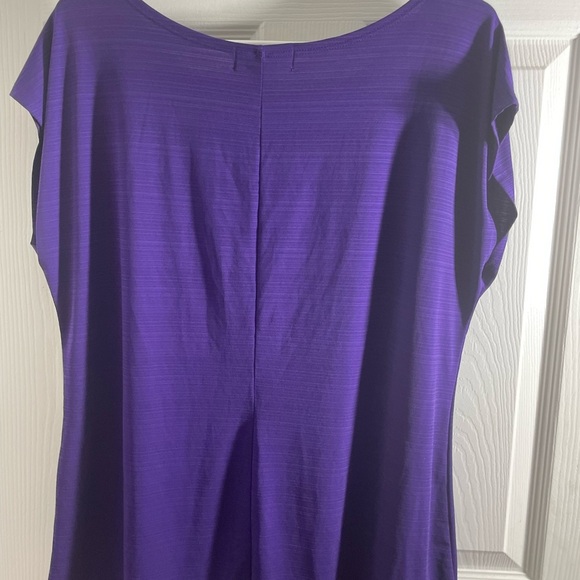 Vibrant Purple Cap Sleeve Embellished Blouse‎ - Picture 2 of 3
